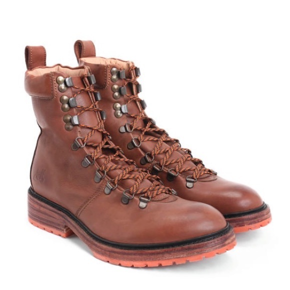 John Fluevog Other - John Fluevog Living Montaigne Brown Lace-Up Hiking Boots 7 Mens 9 Womans